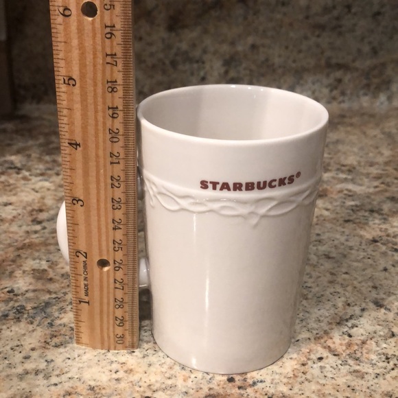 2010 STARBUCKS coffee mug w/Burgandy logo. Shipping Discount 🚚 - Picture 3 of 5